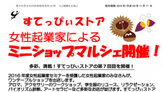 すてっぴぃストア 女性起業家によるミニショップマルシェ開催！
